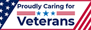 Proudly Caring for Veterans - Website Badge - Horizontal 1