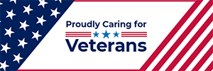 Proudly Caring for Veterans - Website Badge - Horizontal 2