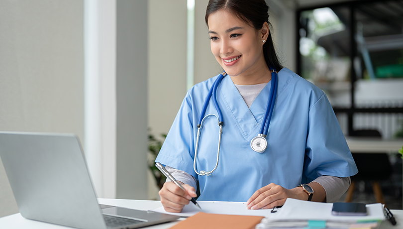 provider on laptop