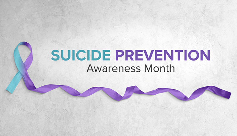 suicide prevention awareness month ribbon