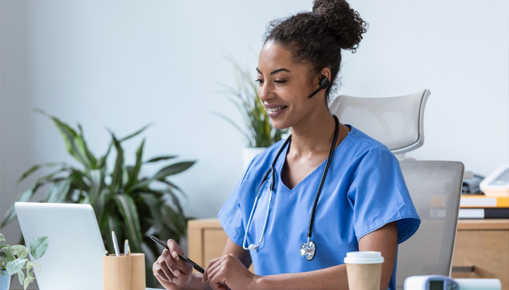 provider using computer