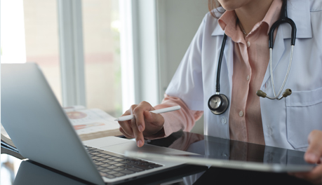 provider using computer