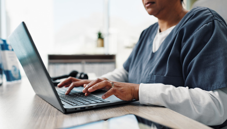 provider using computer